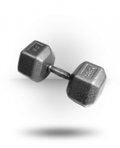 York Barbell Equipment Pro Hex Dumbbell With Cast Ergo Handle