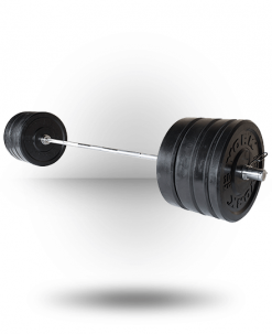 York Barbell Equipment Solid Rubber Training Bumper Plate Set - Kilos