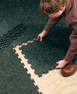 Body-Solid Equipment Interlocking Rubber Flooring