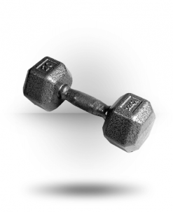 York Barbell Equipment Pro Hex Dumbbell With Cast Ergo Handle