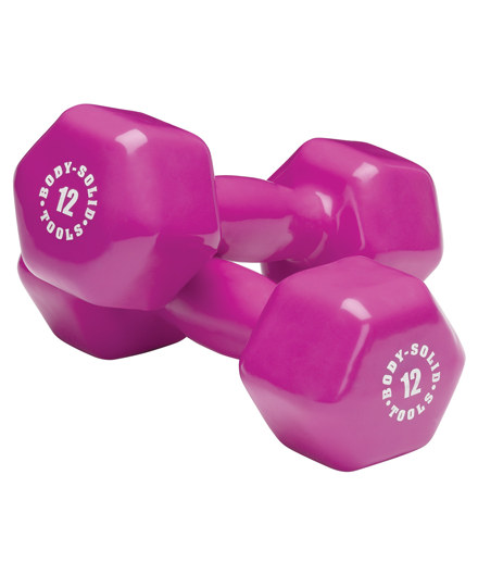 Body-Solid Vinyl Dumbbell Set Equipment 5 Body-Solid Vinyl Dumbbell Set Equipment