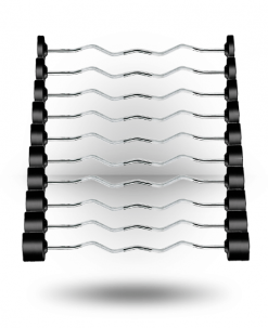 York Barbell Equipment Rubber Fixed Pro Curl Barbell Set