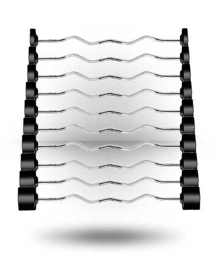 York Barbell Equipment Rubber Fixed Pro Curl Barbell Set 3 York Barbell Equipment Rubber Fixed Pro Curl Barbell Set