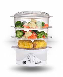 Kalorik Food + Nutrition 3-Tier Food Steamer