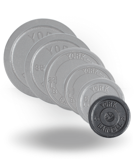 York Barbell 1 Inch Std Contour Cast Iron Plate 3 York Barbell 1 Inch Std Contour Cast Iron Plate