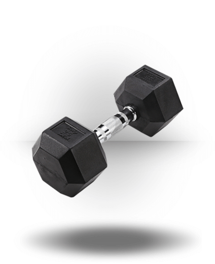 Body-Solid Equipment Rubber Coated Hex Dumbbell 3 Body-Solid Equipment Rubber Coated Hex Dumbbell