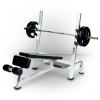 York Barbell Olympic Decline Bench With Gun Racks Equipment 1 York Barbell Olympic Decline Bench With Gun Racks Equipment