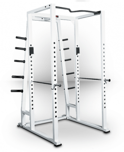 York Barbell Power Rack With Weight Storage