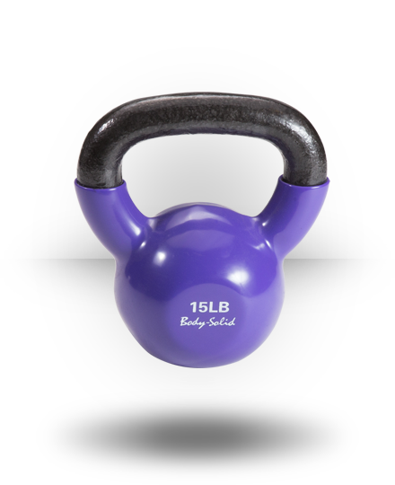 Body-Solid Vinyl Coated Kettlebell Set 6 Body-Solid Vinyl Coated Kettlebell Set