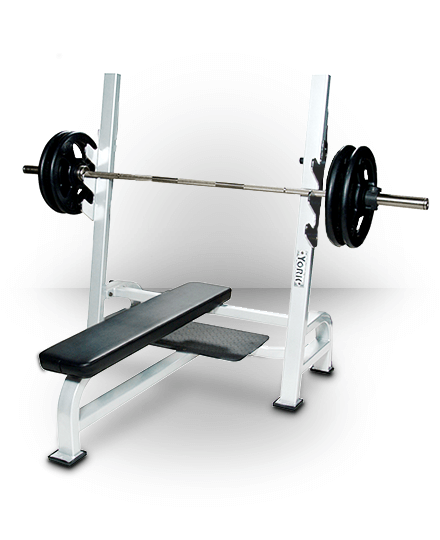 York Barbell Olympic Flat Bench With Gun Racks Equipment 3 York Barbell Olympic Flat Bench With Gun Racks Equipment