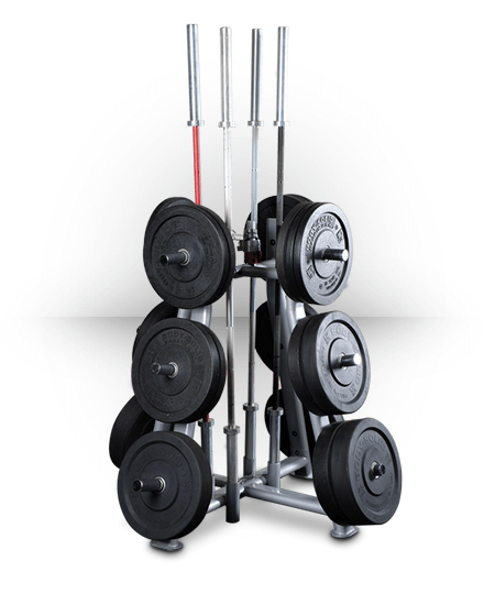 Body-Solid Equipment ProClubline Olympic Plate Tree & Bar Holder 3 Body-Solid Equipment ProClubline Olympic Plate Tree & Bar Holder