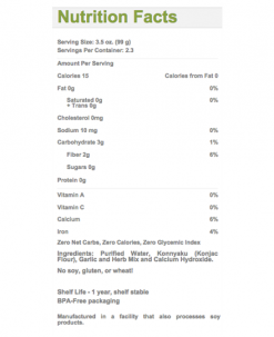 Miracle Noodle Miracle Garlic & Herb Fettuccini Starter Pack Food + Nutrition