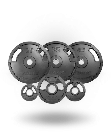 York Barbell Equipment G2 Dual Grip Thin Line Rubber Encased Olympic Plate 3 York Barbell Equipment G2 Dual Grip Thin Line Rubber Encased Olympic Plate