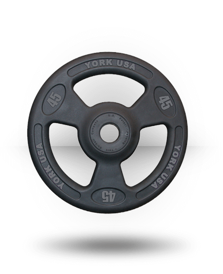 York Barbell Iso-Grip Urethane Encased Olympic Plate 3 York Barbell Iso-Grip Urethane Encased Olympic Plate