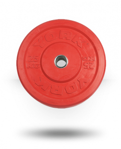 York Barbell Solid Rubber Training Color Bumper Plate (kg) Equipment