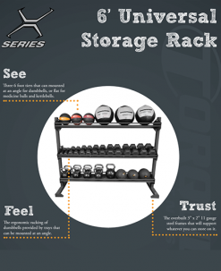 Torque Fitness 6 Foot Universal Storage Rack