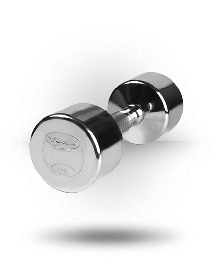 York Barbell Professional Chrome Dumbbell With Ergo Grip Equipment 3 York Barbell Professional Chrome Dumbbell With Ergo Grip Equipment