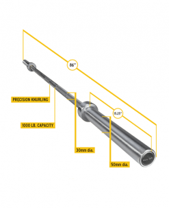 Body-Solid P1000 Premium 7' Olympic Bar Stainless Steel