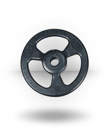 York Barbell Equipment Iso-Grip Steel Composite Olympic Plate 3 York Barbell Equipment Iso-Grip Steel Composite Olympic Plate