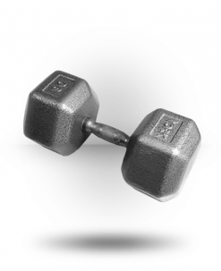 York Barbell Pro Hex Dumbbell With Cast Ergo Handle