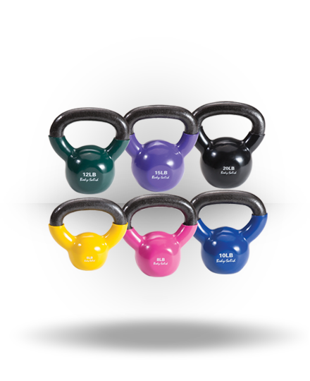 Body-Solid Vinyl Coated Kettlebell Set 3 Body-Solid Vinyl Coated Kettlebell Set