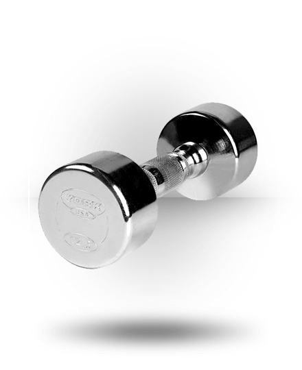 York Barbell Professional Chrome Dumbbell With Ergo Grip 3 York Barbell Professional Chrome Dumbbell With Ergo Grip
