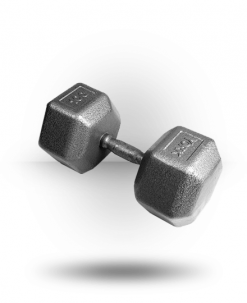 York Barbell Pro Hex Dumbbell With Cast Ergo Handle