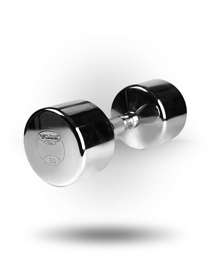 York Barbell Professional Chrome Dumbbell With Ergo Grip 3 York Barbell Professional Chrome Dumbbell With Ergo Grip