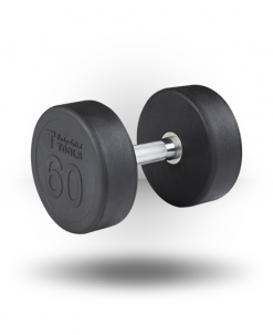 Body-Solid Rubber Pro-Style Dumbbell Set Equipment