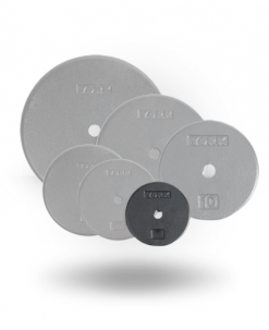York Barbell 1 Inch Std Flat Pro Cast Iron Plate Equipment