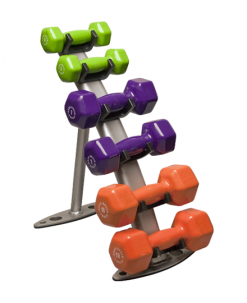 Body-Solid Equipment Vinyl Dumbbell Rack