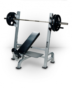York Barbell Equipment Olympic Incline Bench With Gun Racks