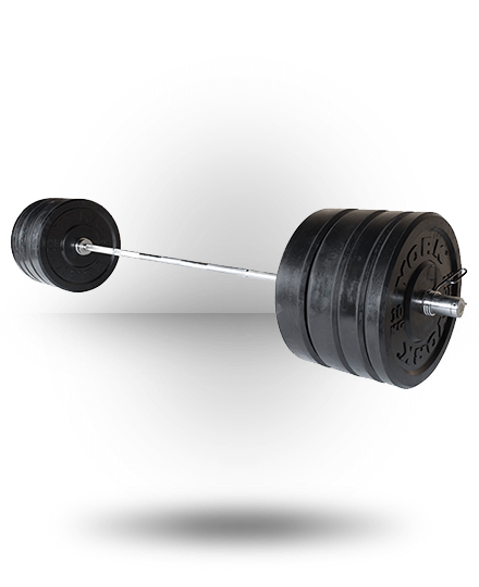 York Barbell Solid Rubber Training Bumper Plate Eco Set 3 York Barbell Solid Rubber Training Bumper Plate Eco Set