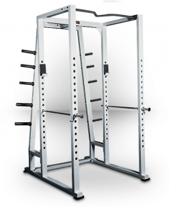 York Barbell Power Rack With Weight Storage Equipment