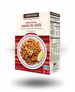 Cooksimple White Bean Santa Fe Chili Food + Nutrition