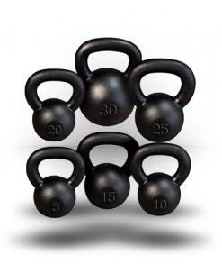 Body-Solid Equipment Iron Kettlebell Set