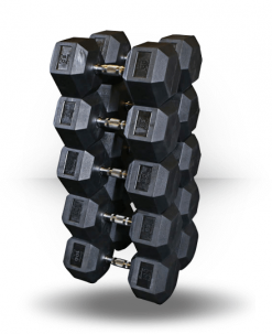 Body-Solid Rubber Coated Hex Dumbbell Sets Equipment