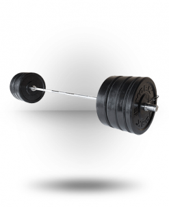 York Barbell Equipment Solid Rubber Training Bumper Plate Set - Kilos