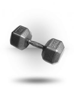 York Barbell Pro Hex Dumbbell With Cast Ergo Handle