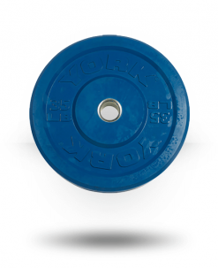 York Barbell Equipment Solid Rubber Training Color Bumper Plate (lb)