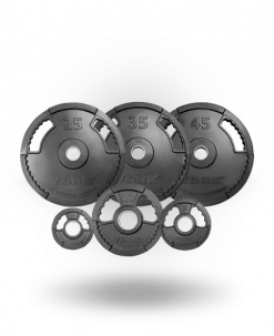 York Barbell G2 Dual Grip Thin Line Rubber Encased Olympic Plate