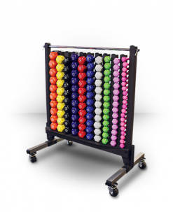 Body-Solid Rack With Vinyl Dumbbells Package