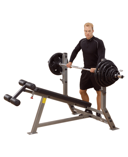 Body-Solid ProClubline Decline Olympic Bench Equipment 5 Body-Solid ProClubline Decline Olympic Bench Equipment