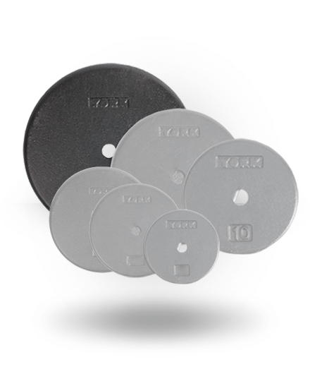 York Barbell 1 Inch Std Flat Pro Cast Iron Plate 3 York Barbell 1 Inch Std Flat Pro Cast Iron Plate