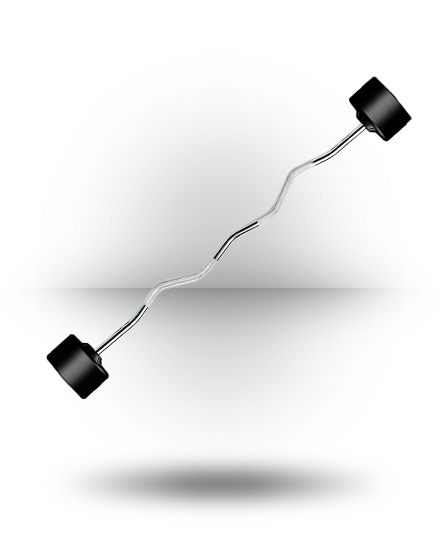 York Barbell Equipment Rubber Fixed Pro Curl Barbell 3 York Barbell Equipment Rubber Fixed Pro Curl Barbell