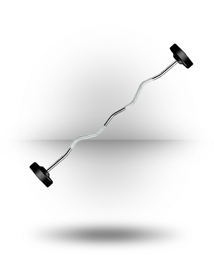 York Barbell Rubber Fixed Pro Curl Barbell Equipment 3 York Barbell Rubber Fixed Pro Curl Barbell Equipment