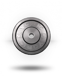York Barbell Solid Rubber Training Bumper Plate