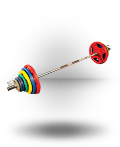 Body-Solid Rubber Grip Olympic Set (Colored) Equipment