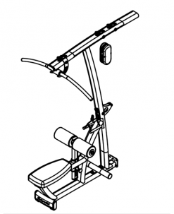 Body-Solid Equipment Pro Dual Lat Mid Row
